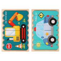Thumbnail for Ecotoys Wooden 3D Vehicle & Fruit Puzzles | Educational Toys for Creative Children - Learn and Play with Puzzles for Your Child