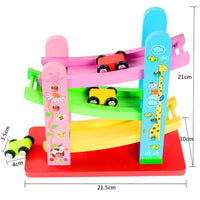 Thumbnail for EcoToys Corrida & Brincadeira | Diversão Infinita - Pista de Corrida de Madeira Colorida