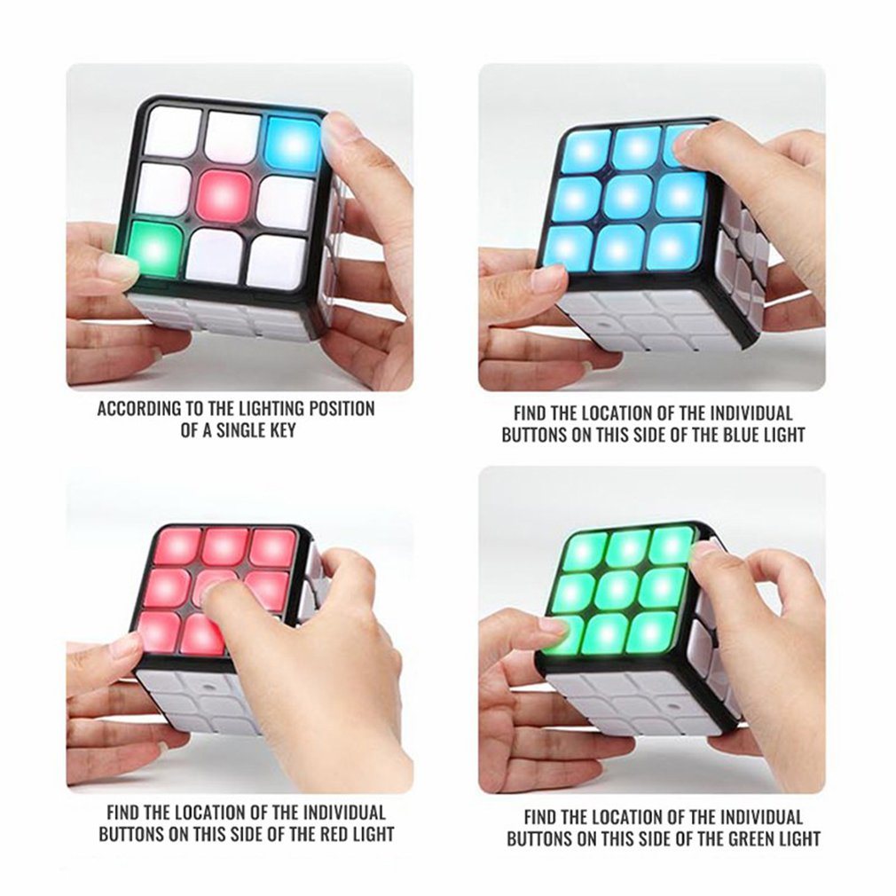 LumiCube | Plaisir de jeu mince - Cube interactif lumineux avec son et musique