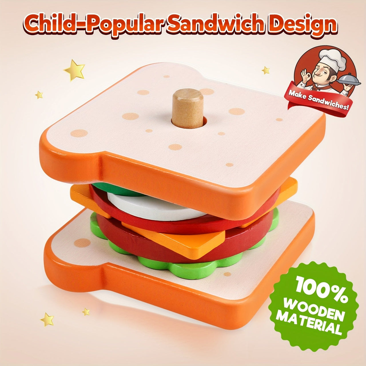 Ecotoys StackMaster | Bereichere die Kreativität - Pädagogisches Stapelspielzeug für Kinder