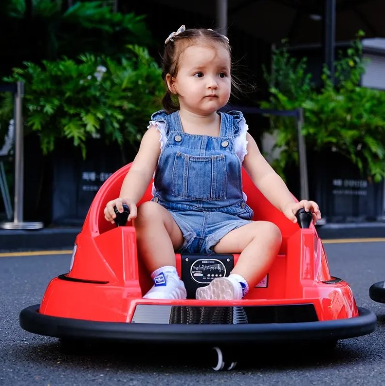 Bump & Spin | Plaisir de conduite éclaboussant - Voiture tamponneuse électrique pour tout-petits