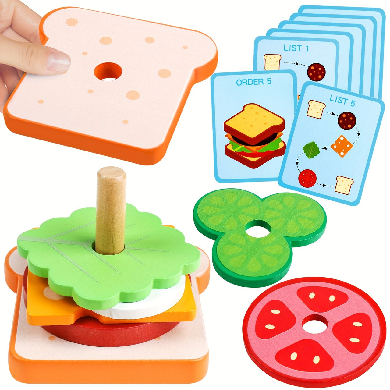 Ecotoys StackMaster | Bereichere die Kreativität - Pädagogisches Stapelspielzeug für Kinder