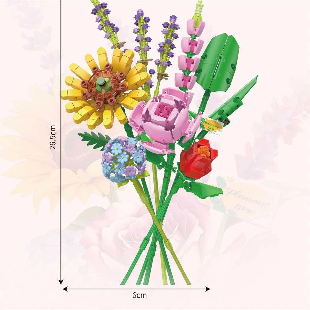 BloomBricks | Baue deine eigene Blumenpracht - 3D-Bausatz mit Schneeglöckchen