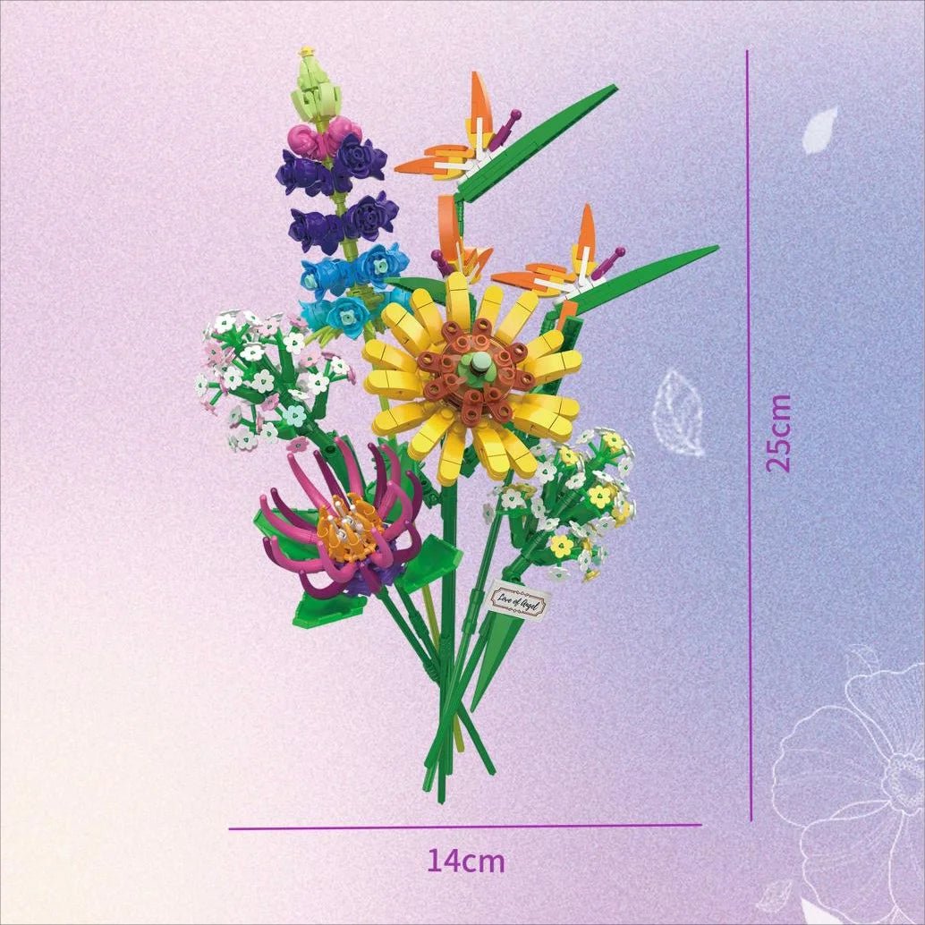 BloomBricks | Baue deine eigene Blumenpracht - 3D-Bausatz mit Schneeglöckchen