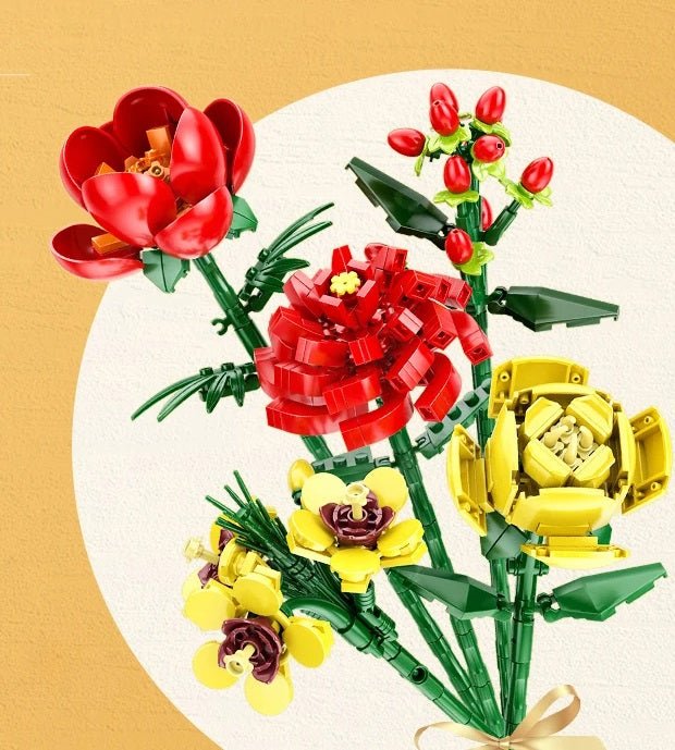 BloomBricks | Baue deine eigene Blumenpracht - 3D-Bausatz mit Schneeglöckchen