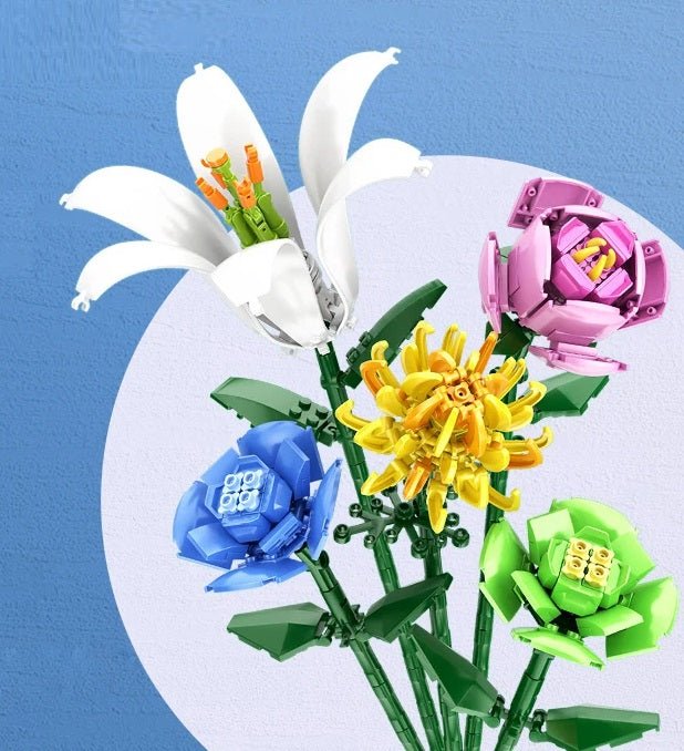 BloomBricks | Baue deine eigene Blumenpracht - 3D-Bausatz mit Schneeglöckchen