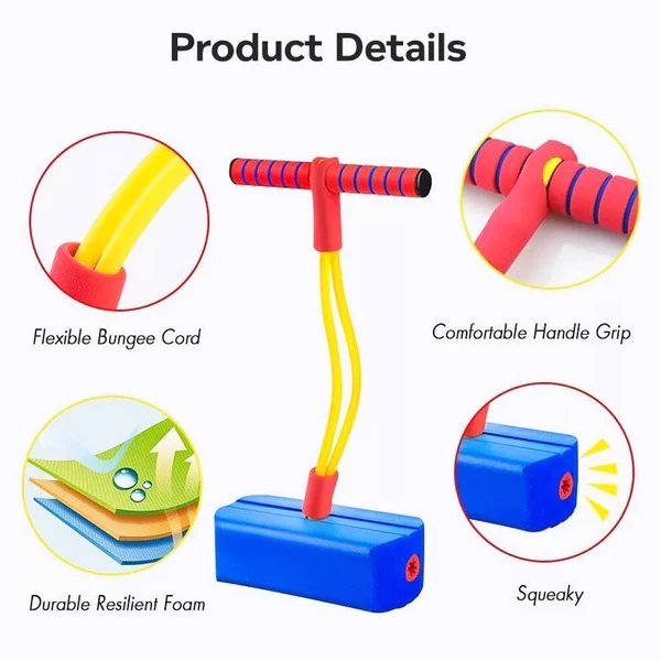 BounceBuddy | Divertimento primaverile per tutti - Morbido pogo stick in schiuma