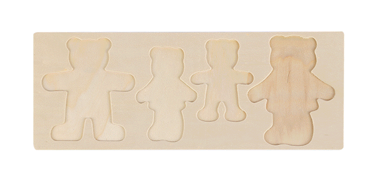 EcoToys ChicCub | Stimulerar kreativitet och fantasi - Klädpussel Boris