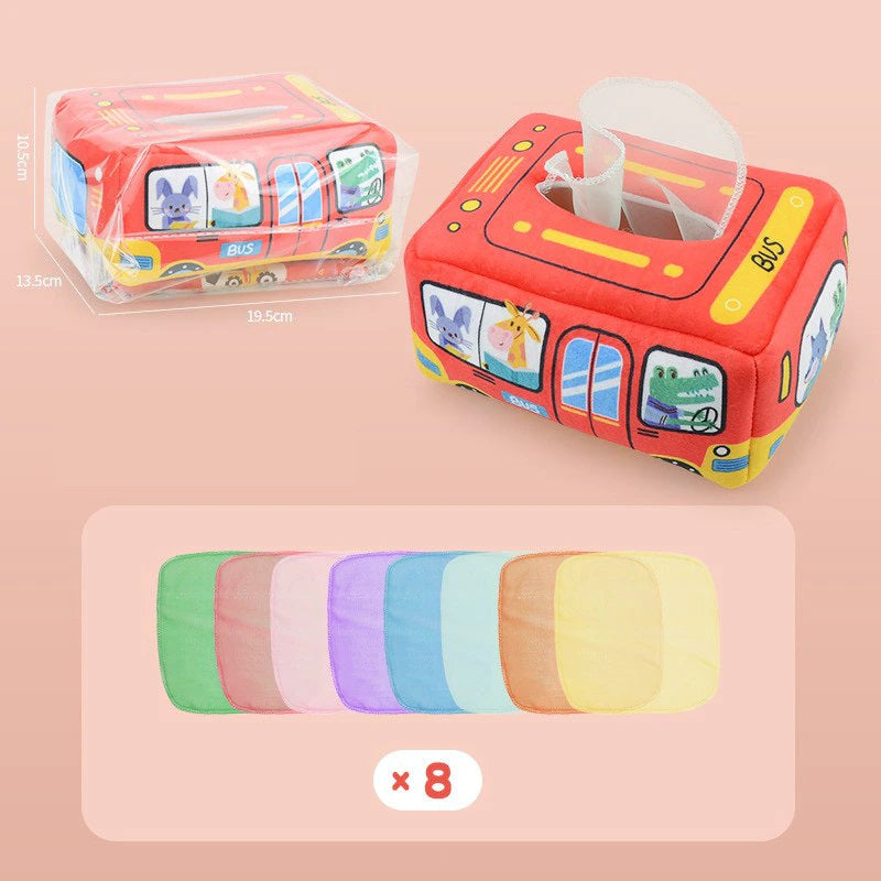TissueToy - Boîte à mouchoirs magique - Plaisir de jeu infini pour les tout-petits