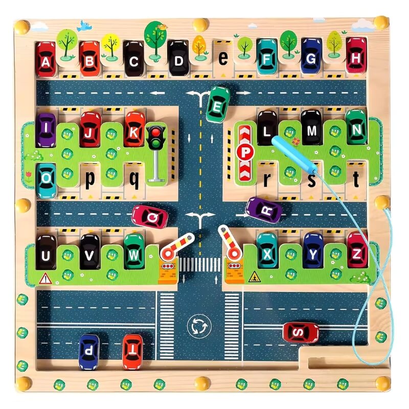 Öko-Spielzeug  | Motorische Fähigkeiten entwickeln - Alphabet Parklabyrinth