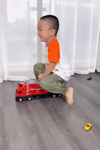 Thumbnail for Ciężarówka transportowa zabawka | Ekscytujący - tor wyścigowy i zestaw die-cast