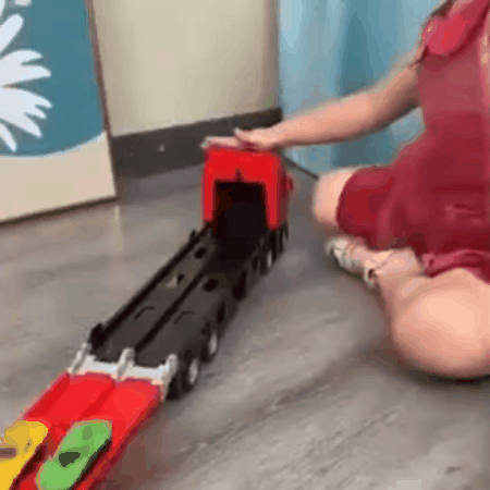 Ciężarówka transportowa zabawka | Ekscytujący - tor wyścigowy i zestaw die-cast