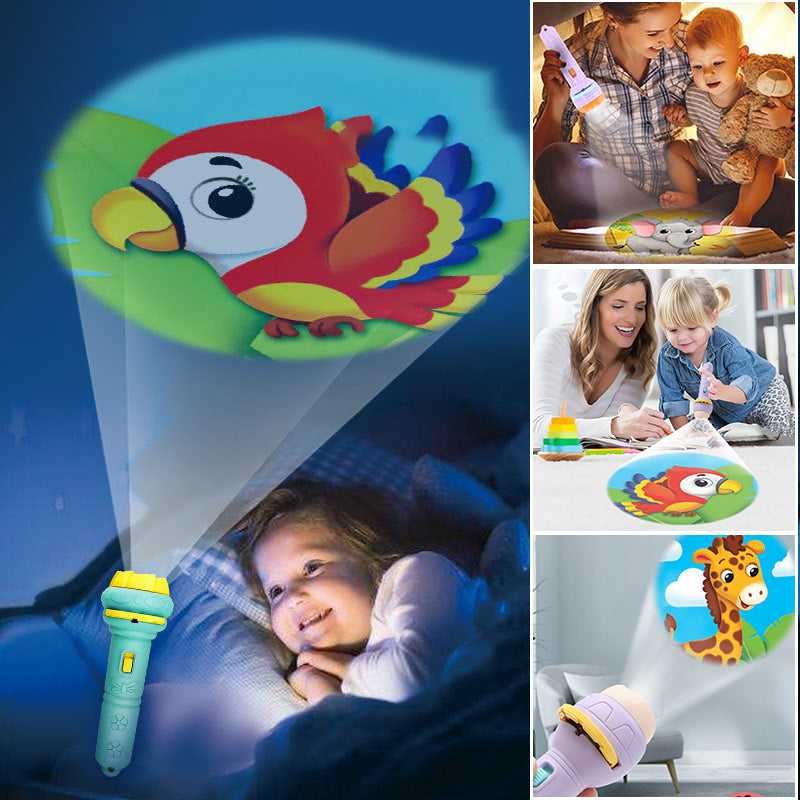Sternenlicht | Schlafzeit Abenteuer - Cartoon Projektor Taschenlampe Kinder
