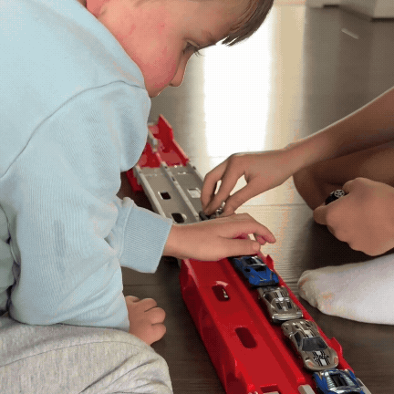 Ciężarówka transportowa zabawka | Ekscytujący - tor wyścigowy i zestaw die-cast