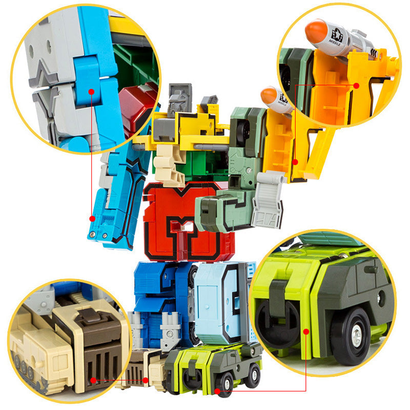 NumberBot | Gioco educativo di costruzione e apprendimento - Blocchi robot trasformabili