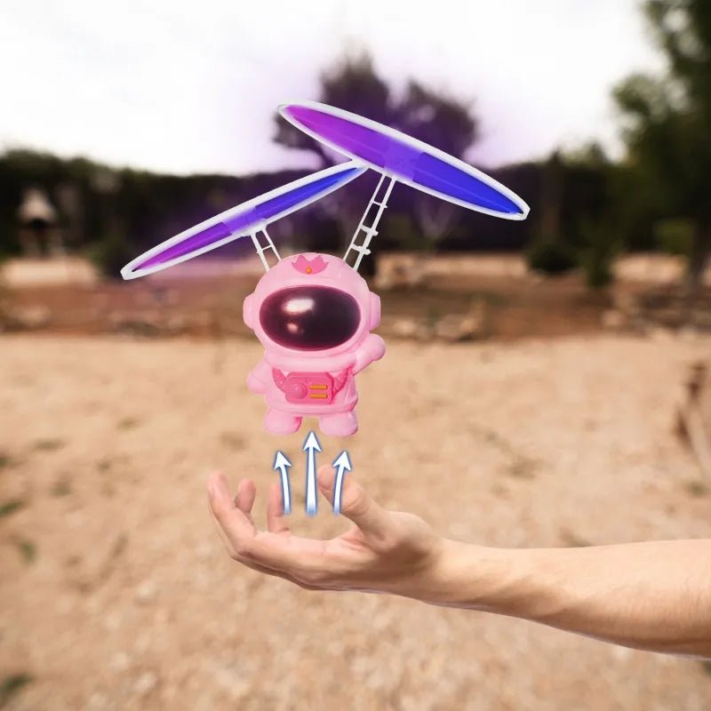 AstroGlide | Magiczne unoszenie się - Ręcznie sterowany latający astronauta dron z światłem
