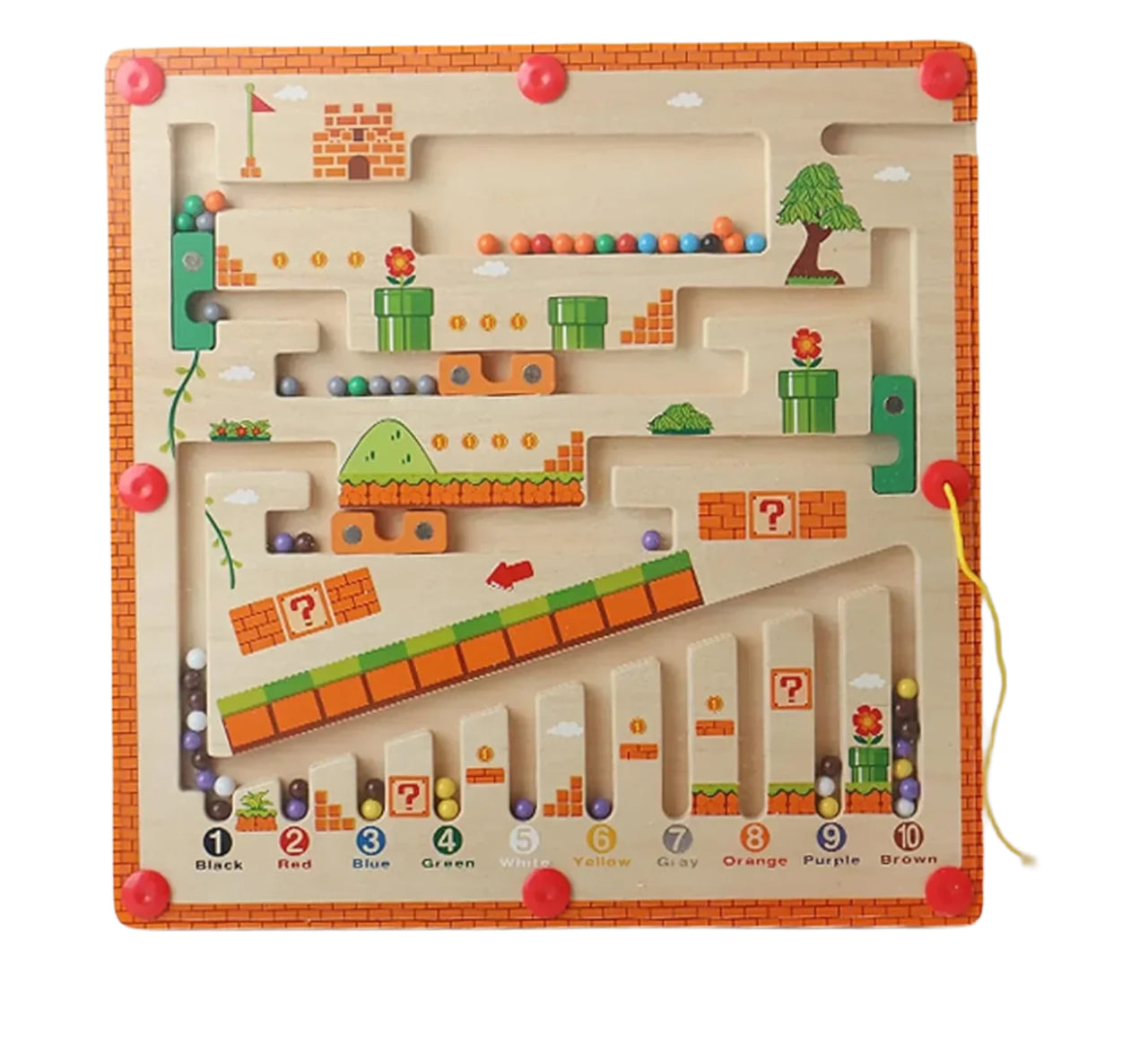 EcoToys LogicMaze | Ontdek en leer spelenderwijs - Montessori doolhof en kleurensorteerspel