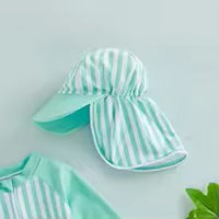 Thumbnail for LittleSplash Guard | Set da nuoto UV per neonati con cappellino - Set costume da bagno protettivo per neonati con cappellino