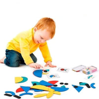 Thumbnail for Ecotoys Tangram FunBox | Entdecke Kreativität und Lernfreude - 3D Holzpuzzle-Set