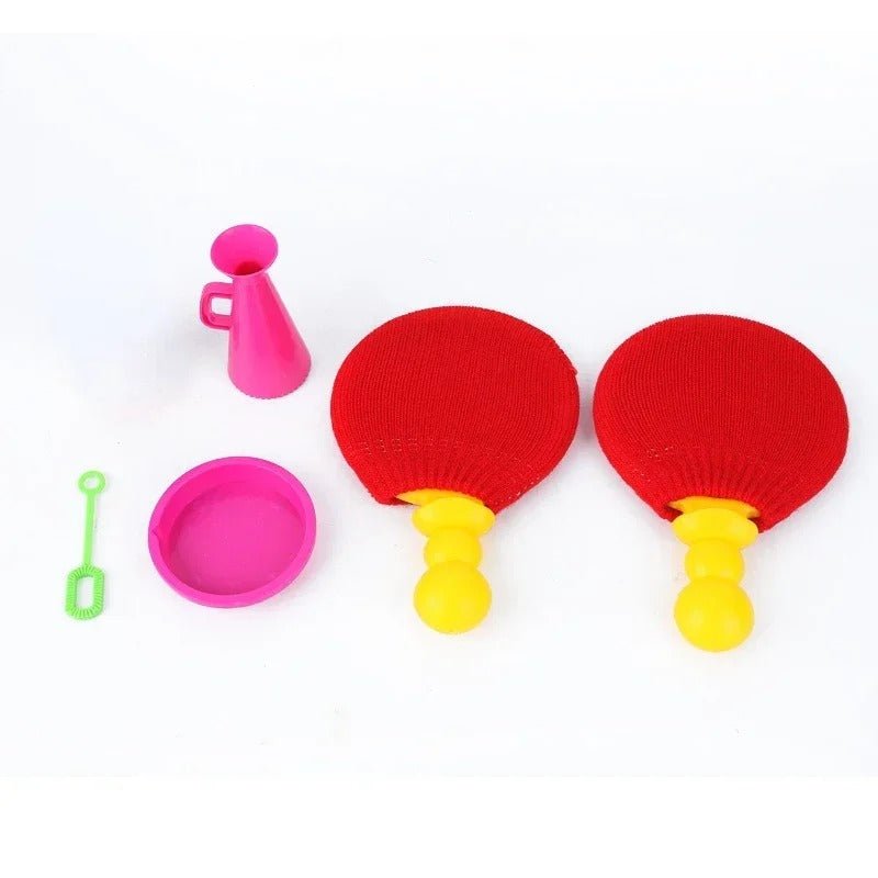 BubblePing | Sportliche Blasen Freude - Interaktives Tischtennis Seifenblasen Spiel für Kinder