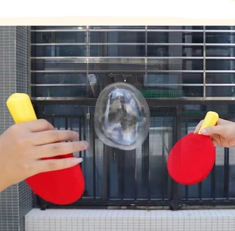 BubblePing | Sportliche Blasen Freude - Interaktives Tischtennis Seifenblasen Spiel für Kinder