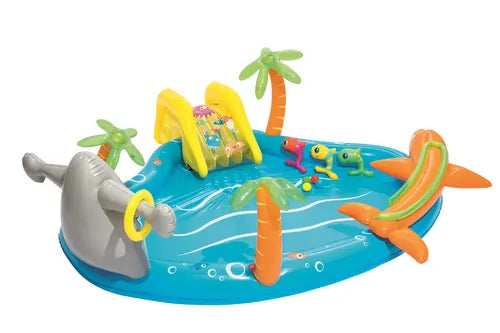 AquaAdventure | Divertimento schizzinoso per piccoli esploratori - Piscina gonfiabile per giocare