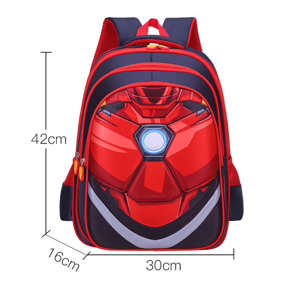 HeroShell 3D Schoolrugzak | Ergonomische kinderrugzak 42x30cm – Superhelden-avonturen elke schooldag