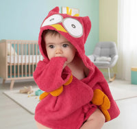 Thumbnail for CozyNest badjas | Dierenprint badjas 70–110cm, 0–6 jaar – Zachte knuffelwarmte na het baden