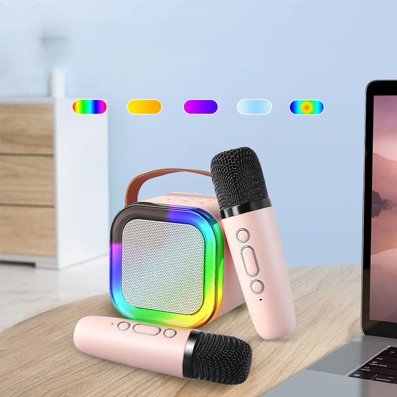 MelodyMates karaoke set | 2 draadloze microfoons + speaker, 3+ – Samen zingen maakt kinderen gelukkig
