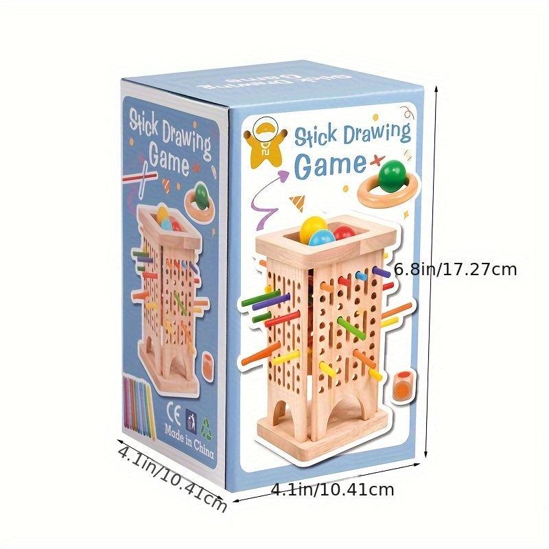 Magische Toren | 3-in-1 houten stokspel, 3+ jaar – Concentratie en motorische ontwikkeling