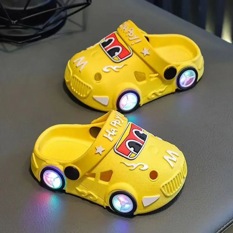 GlowRun LED-autoslippers | Lichtgevende pantoffels kinderen 1–7 jaar – Magisch speelplezier