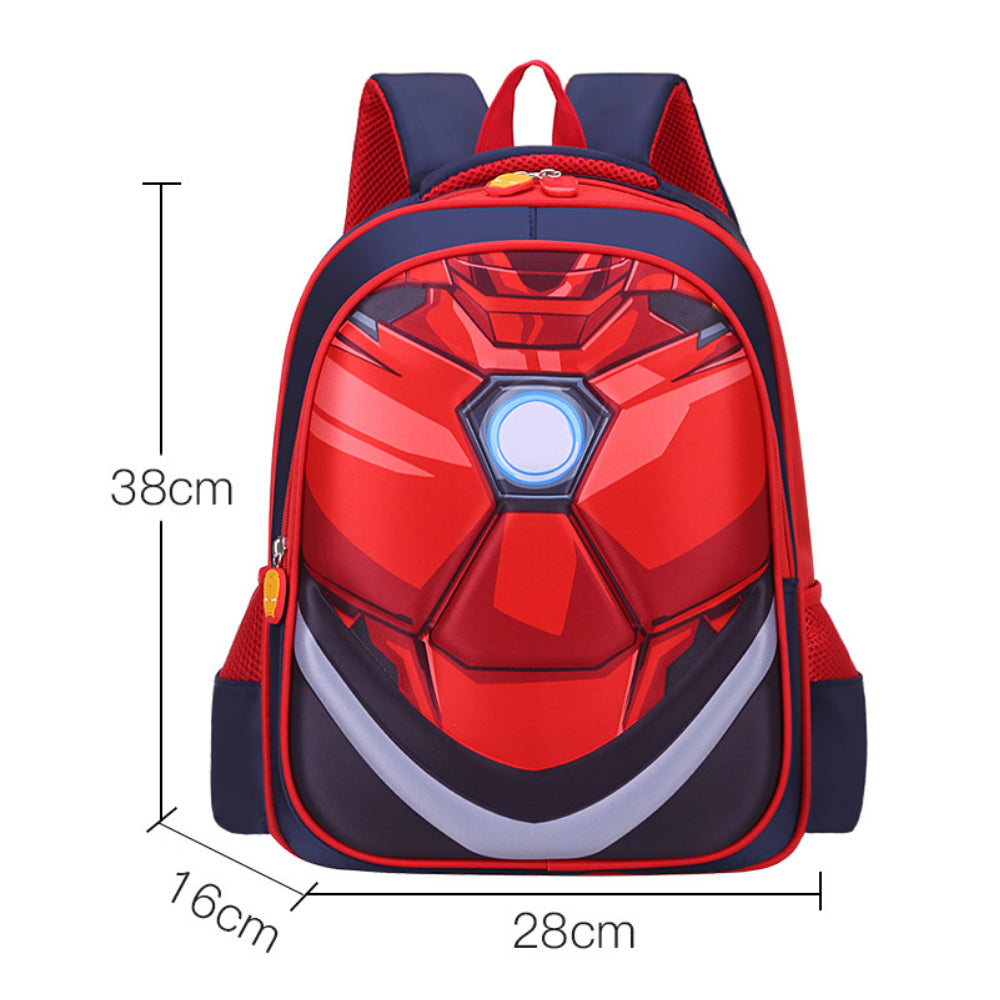 HeroShell 3D Schoolrugzak | Ergonomische kinderrugzak 42x30cm – Superhelden-avonturen elke schooldag