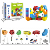 Thumbnail for Tracki 3D treinbouwset | STEM speelgoed 51–123 onderdelen, 3+ – Creatief bouwen, onbeperkt speelplezier