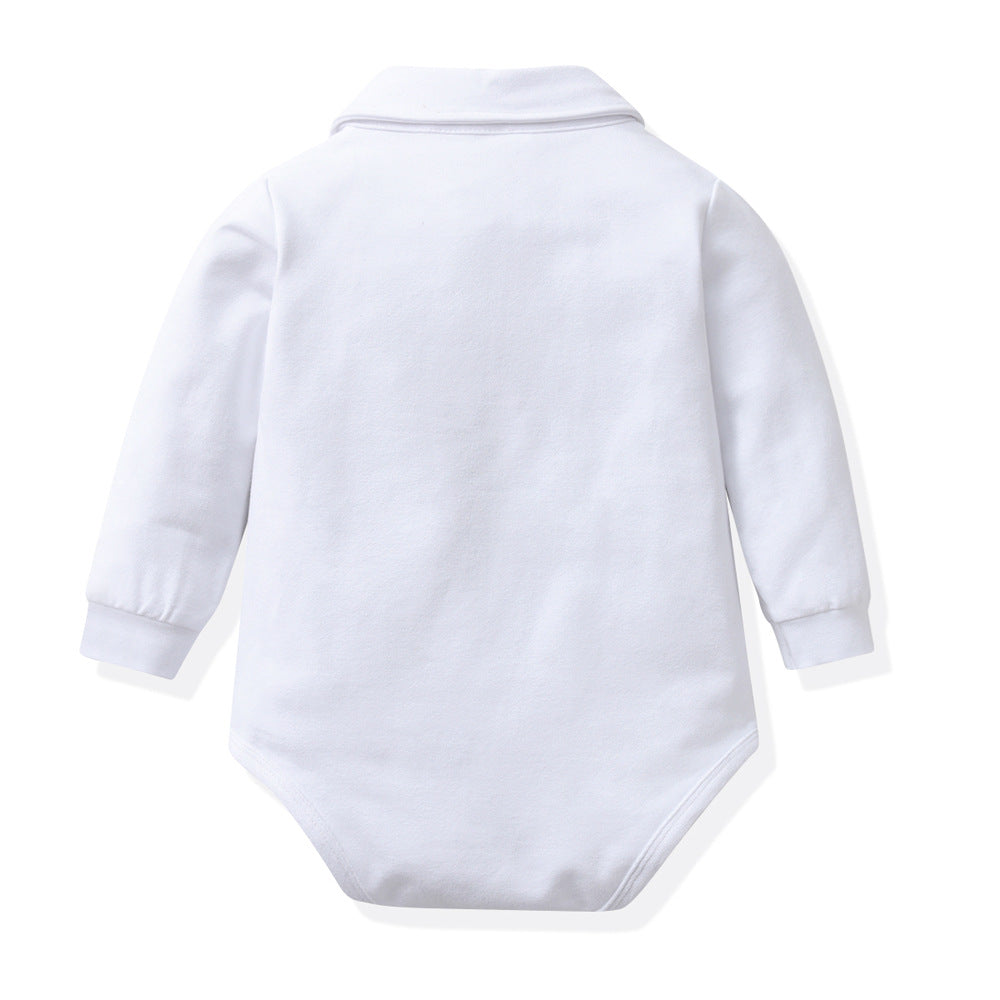 Formele Babyset voor Jongens Bruine Broek met Bretels | Feestelijk