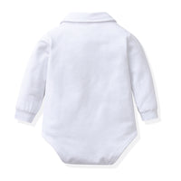 Thumbnail for Formele Babyset voor Jongens Bruine Broek met Bretels | Feestelijk
