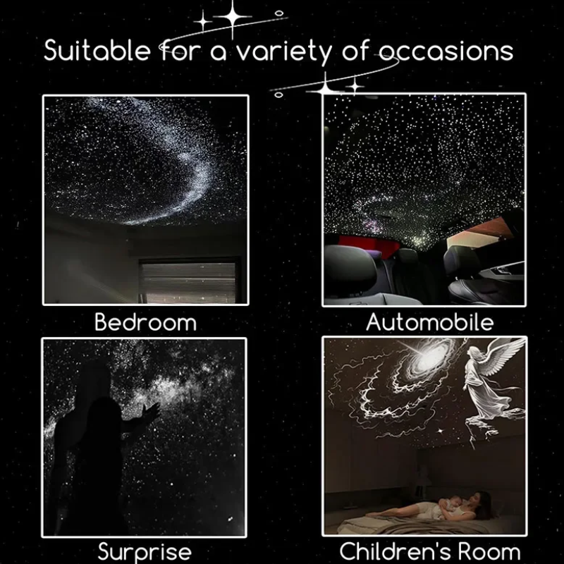 NightSky Galaxy-Lamp | LED-projector dimbaar, 3+ – Magische sterrennacht in elke slaapkamer