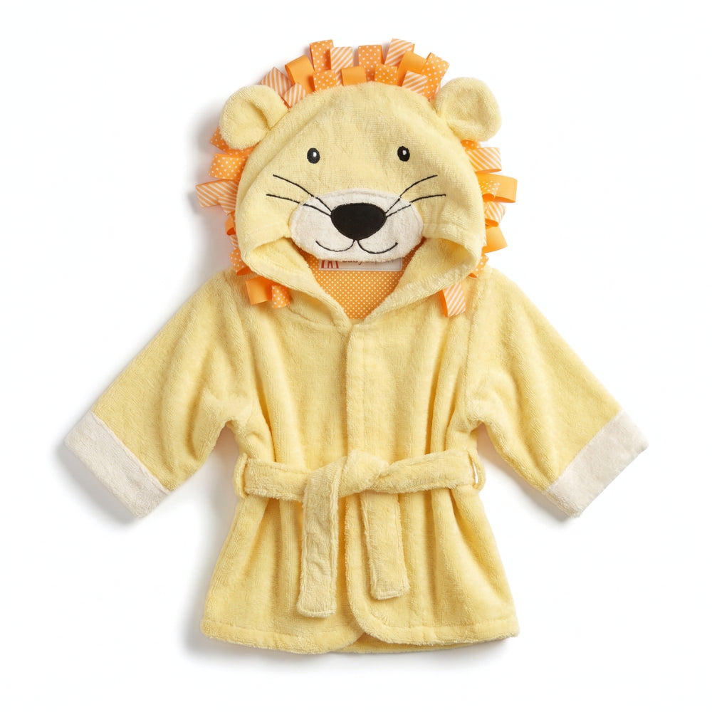 Milo & Moon Babybadjas | Haai & dieren hooded badjas 0-6 jaar – Knuffelig badplezier