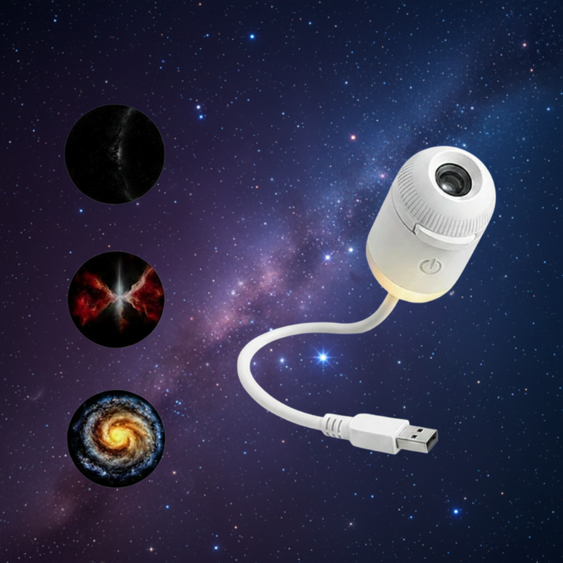 NightSky Galaxy-Lamp | LED-projector dimbaar, 3+ – Magische sterrennacht in elke slaapkamer