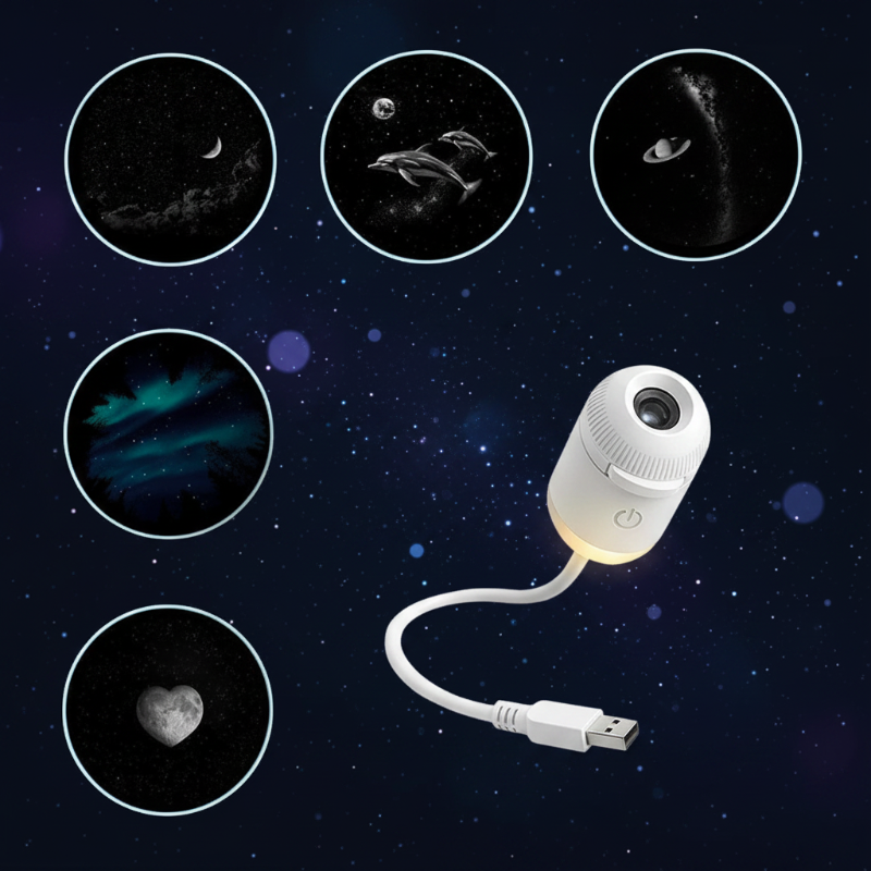 NightSky Galaxy-Lamp | LED-projector dimbaar, 3+ – Magische sterrennacht in elke slaapkamer