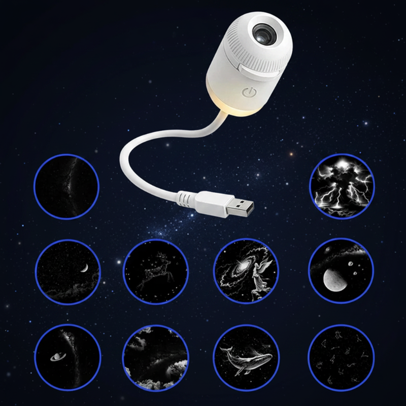 NightSky Galaxy-Lamp | LED-projector dimbaar, 3+ – Magische sterrennacht in elke slaapkamer