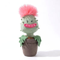Thumbnail for PlantCuddle pluche plantknuffel met roze haar en vriendelijk gezicht in bruine pot