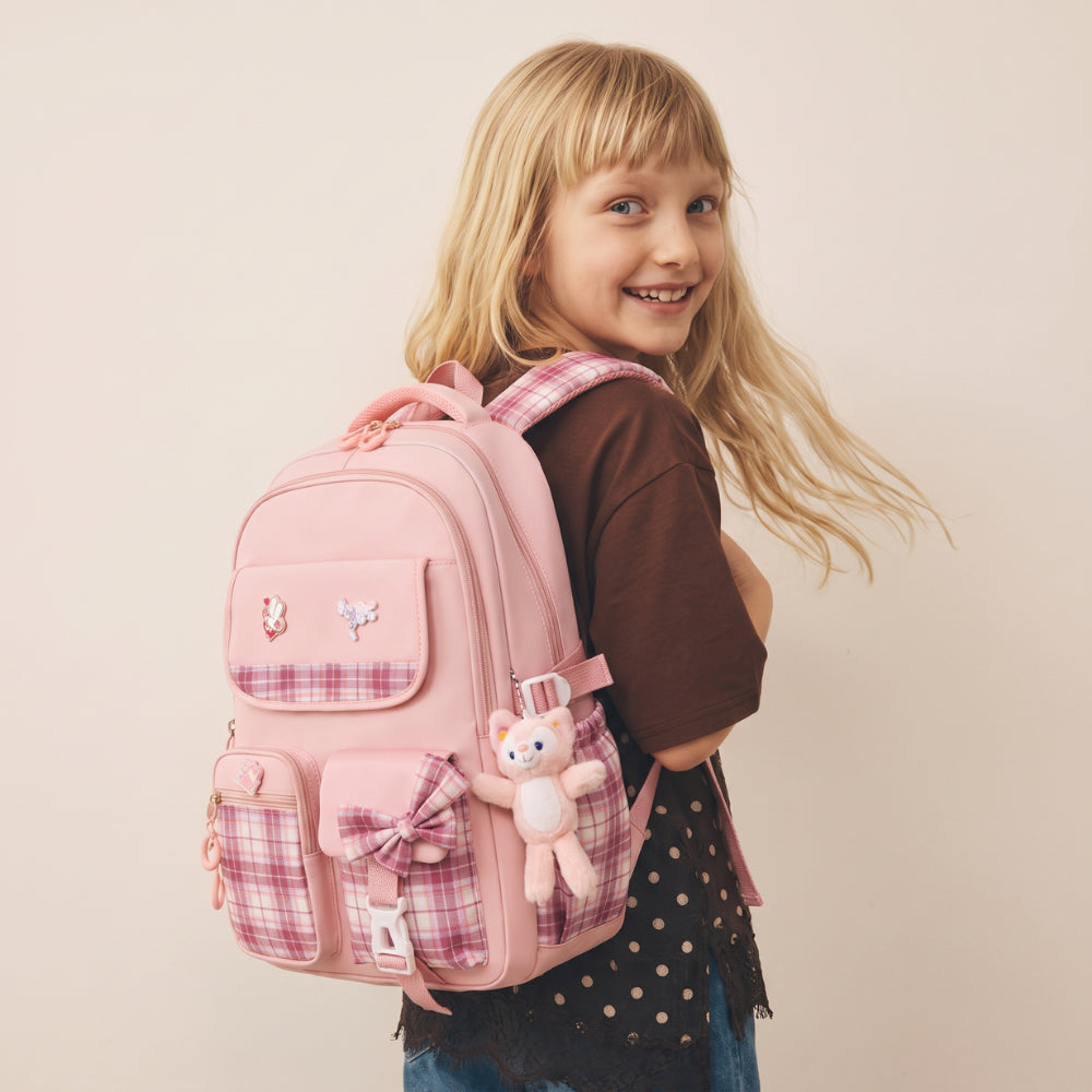 Schoolrugzak Kinderen Ruitmotief Kawaiistijl | Casual