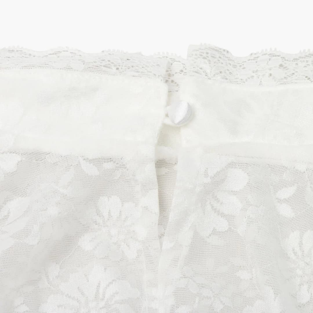 Blouse Dames Hoge Kraag Kant Bloemenpatroon | Elegante Blouse