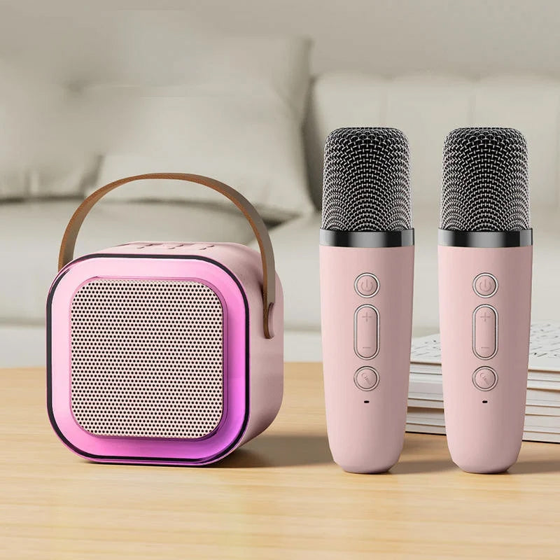 MelodyMates karaoke set | 2 draadloze microfoons + speaker, 3+ – Samen zingen maakt kinderen gelukkig