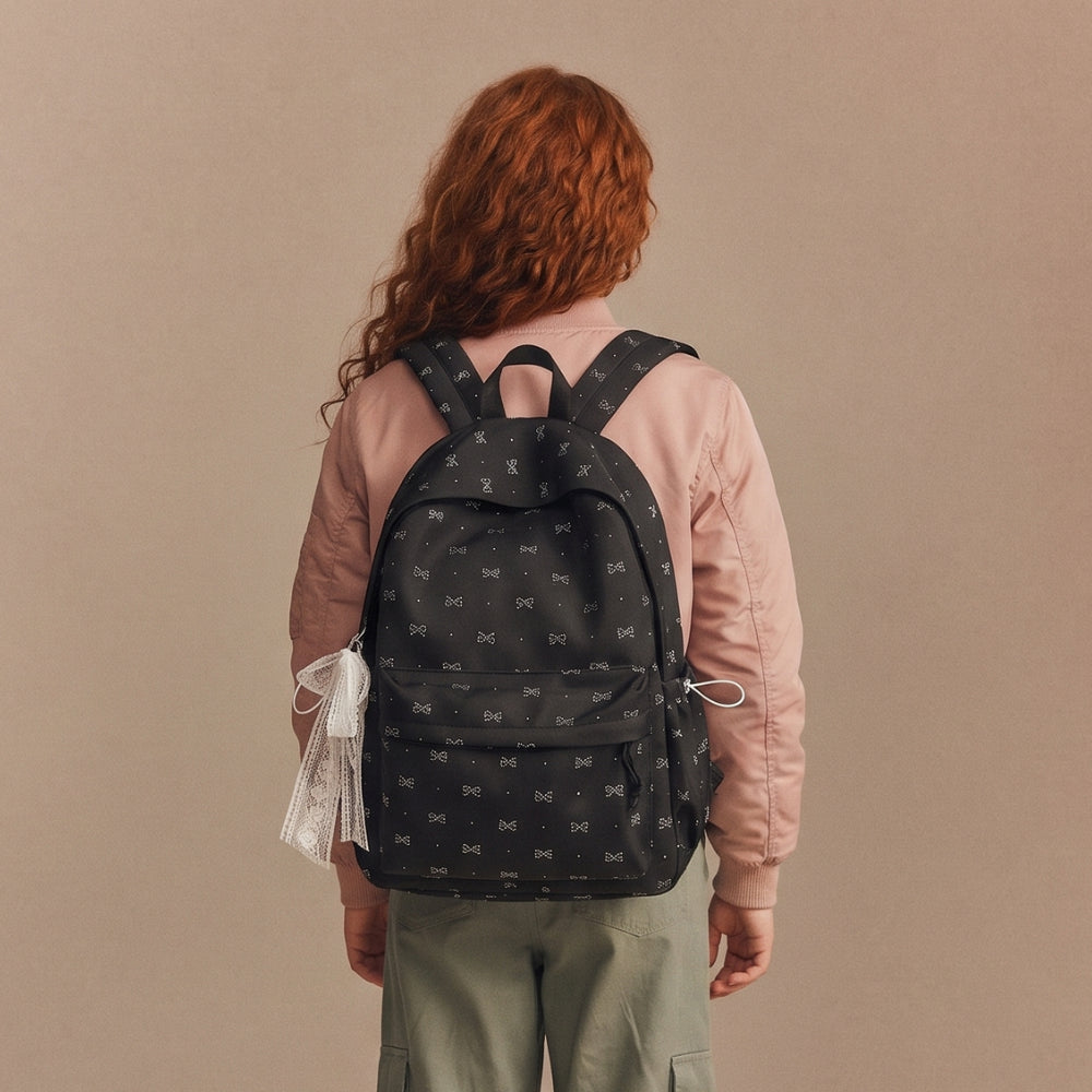 BowBelle Schoolrugzak | Meisjesrugzak met strikpatroon, 3+ – Stijlvol en praktisch voor school