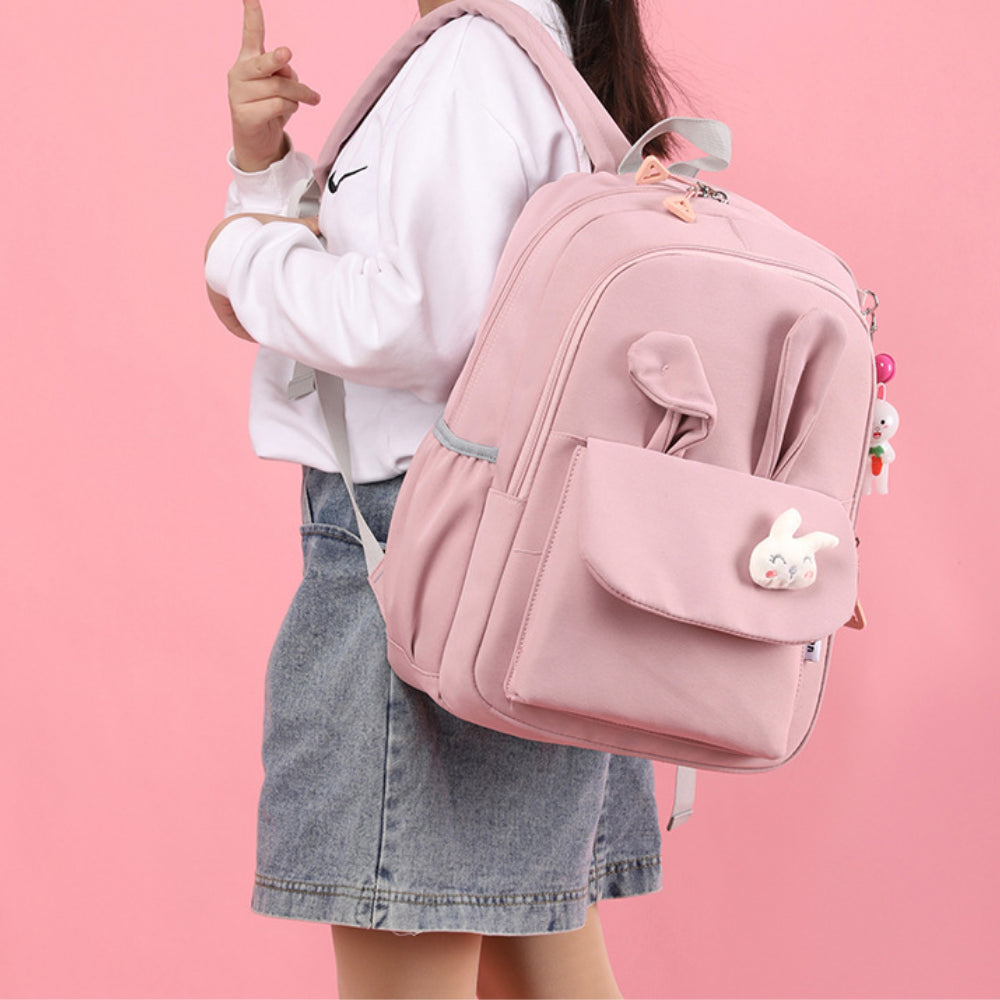 BunnyBloom schoolrugzak | Ergonomische kinderrugzak met konijntje – Comfortabel naar school elke dag