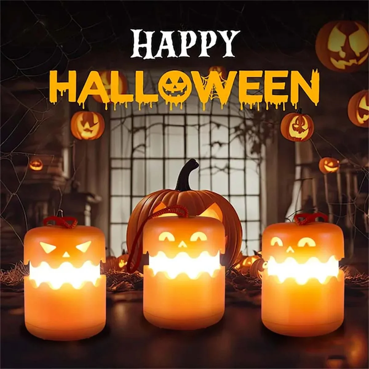 SpookyLight pompoen-lamp | LED Halloween-lampje, oplaadbaar – Magisch speelplezier voor elk kind