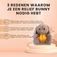 Thumbnail for SleepCuddle knuffel | Konijn met LED-licht & rustgeluiden, 3+ – Rustige slaap zonder nachtmerries