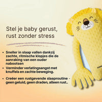 Thumbnail for MiloBear slaapknuffel | Interactieve pluche baby knuffel met hartslag, 0+ – Rustgevende slaap voor je baby