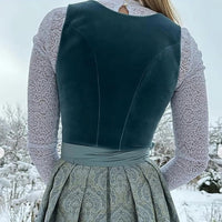 Thumbnail for Maxi Dirndl Dames Fluwelen Corsage | Oktoberfest